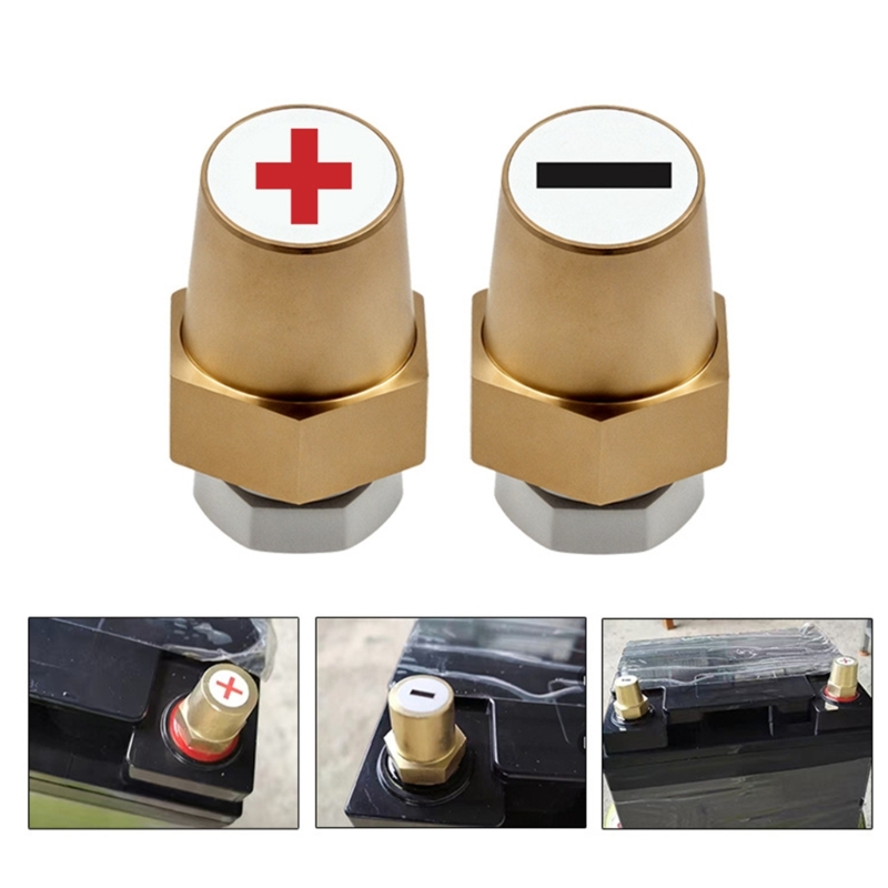 Battery Terminal Clamps Quick Release Brass - 1 زوج الإفراج السريع 12 فولت