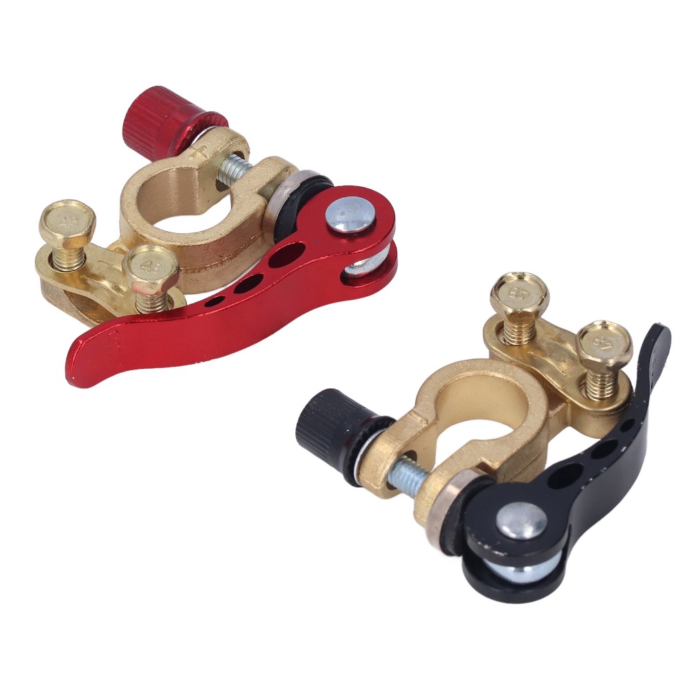 Battery Terminal Clamps Quick Release Brass - قطعتان من موصلات طرف البطارية للسيارة
