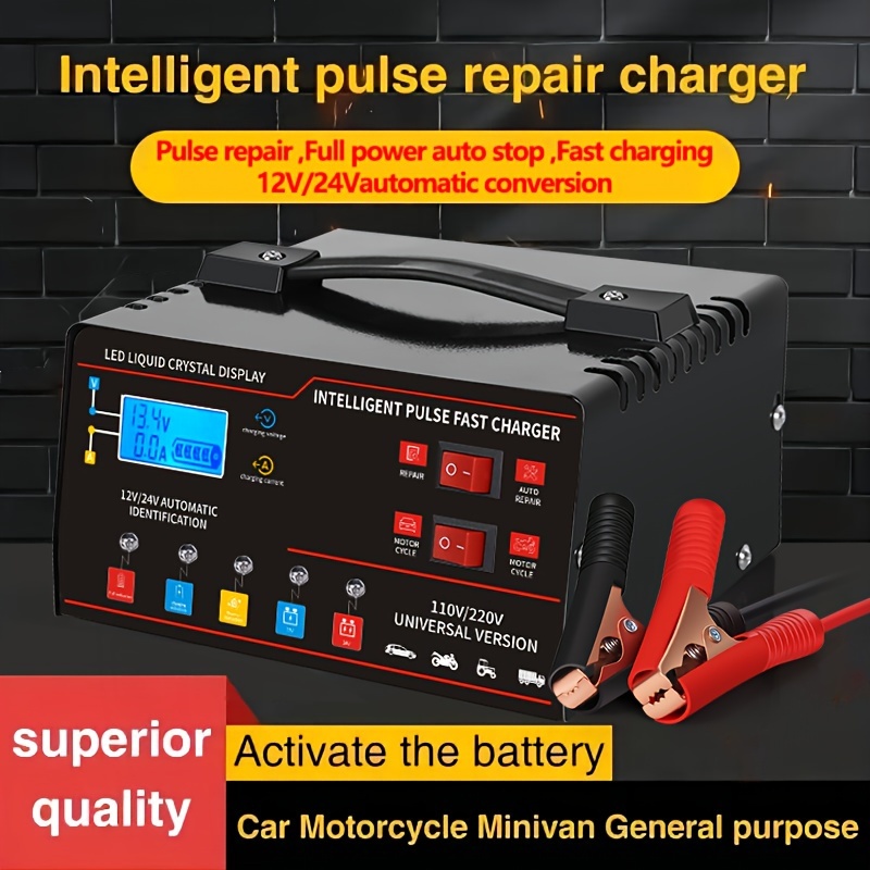 Lead Acid Battery Pulse Repair Desulfator - شاحن بطارية ذكي عالي الطاقة 3