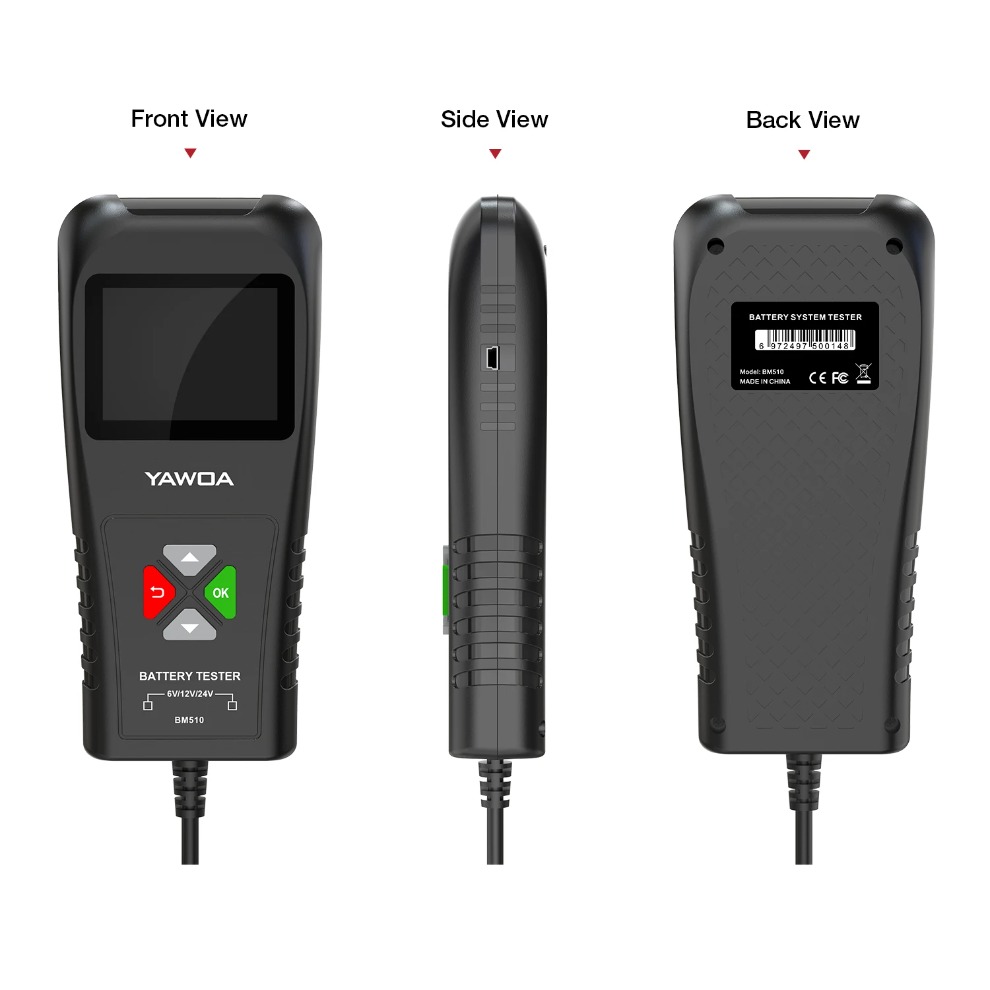Car Battery Load Tester Digital Cranking - جهاز اختبار بطارية السيارة للسيارات 3in1