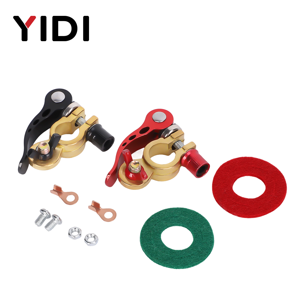 Battery Terminal Clamps Quick Release Brass - زوج واحد من موصلات بطارية السيارة