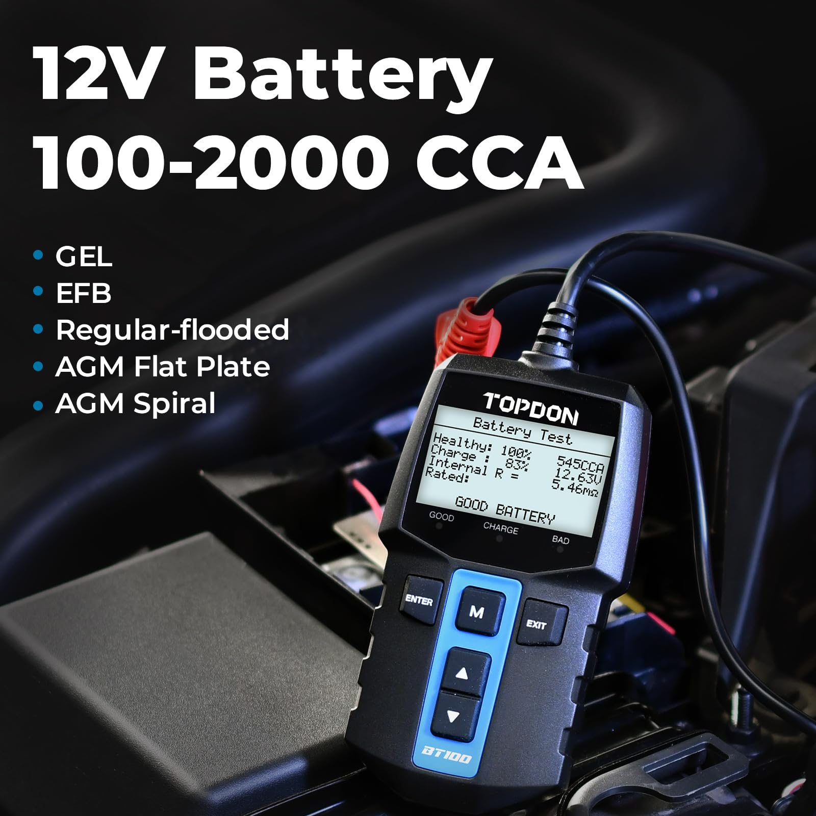 جهاز تحليل البطارية الرقمي TOP - مراجعة Car Battery Load Tester Digital Cranking وسعره