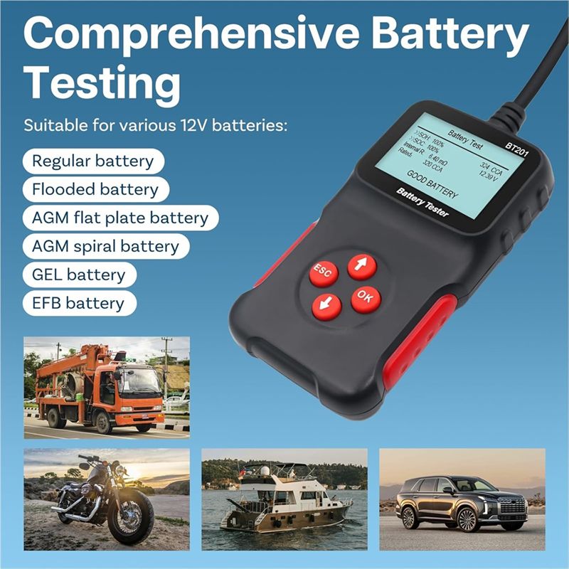 AA94 - جهاز اختبار بطاريات الس - مراجعة Alternator Tester Digital Diagnostic Tool وسعره
