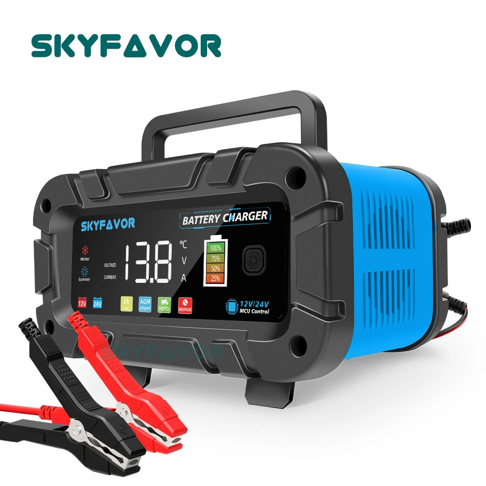 شاحن بطارية ذكي أوتوماتيكي 12  - مراجعة Smart Car Battery Charger 12V 24V 20A وسعره