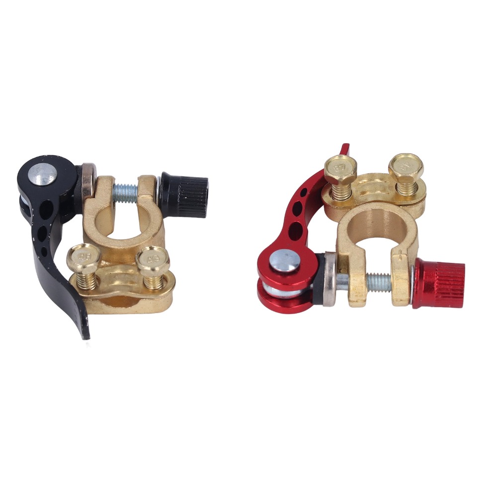 قطعتان من موصلات طرف البطارية  - مراجعة Battery Terminal Clamps Quick Release Brass وسعره