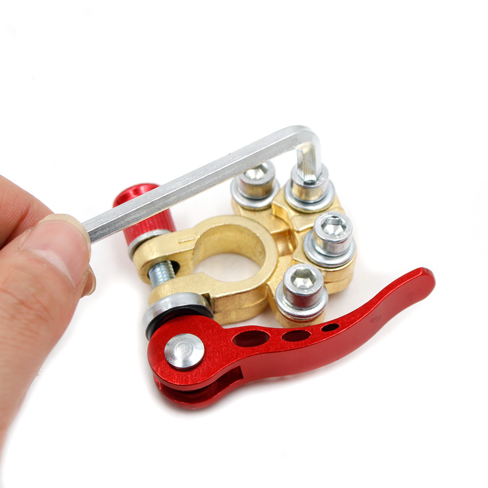 مشابك بطارية سيارة سريعة الفك  - مراجعة Battery Terminal Clamps Quick Release Brass وسعره