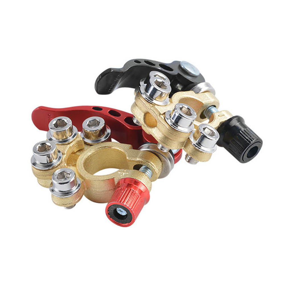 مشبك كابل سلك موجب وسالب 12 فو - مراجعة Battery Terminal Clamps Quick Release Brass وسعره