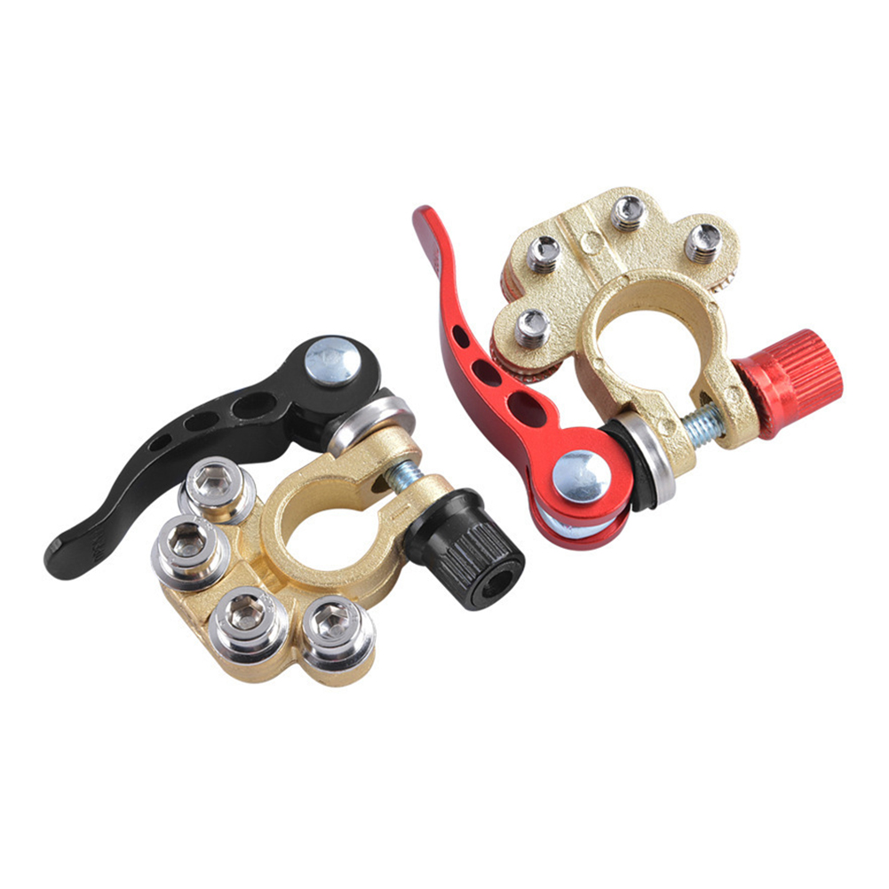 مشبك كابل سلك موجب وسالب 12 فو - مراجعة Battery Terminal Clamps Quick Release Brass وسعره