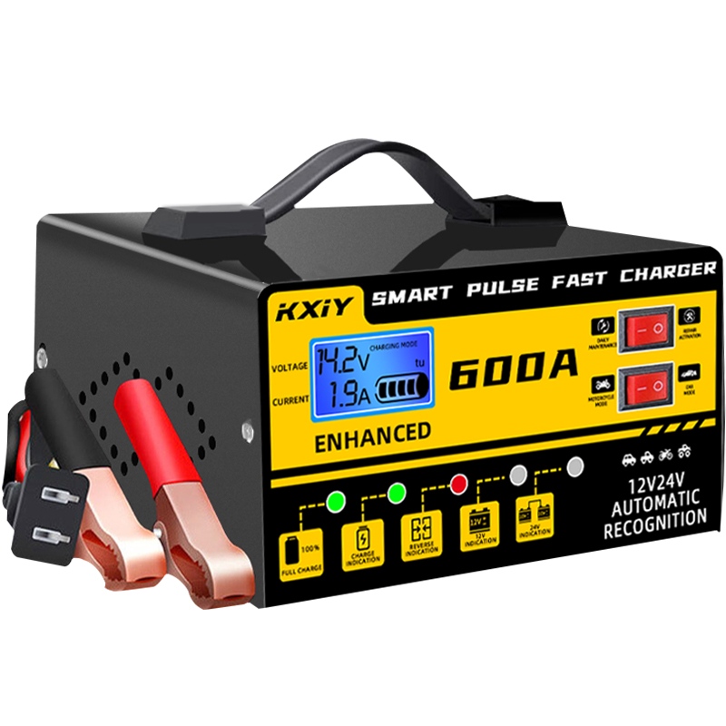 شاحن بطارية السيارة 12 فولت/24 - مراجعة Smart Car Battery Charger 12V 24V 20A وسعره