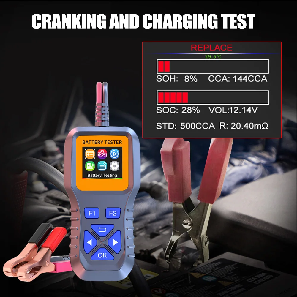 جهاز اختبار بطارية السيارة 12  - مراجعة Alternator Tester Digital Diagnostic Tool وسعره