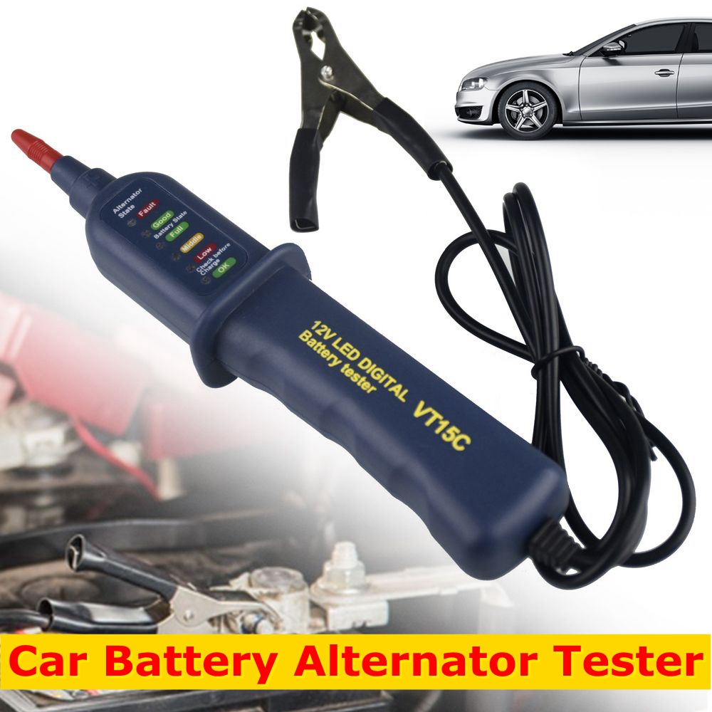 جهاز اختبار بطارية السيارة الص - مراجعة Alternator Tester Digital Diagnostic Tool وسعره