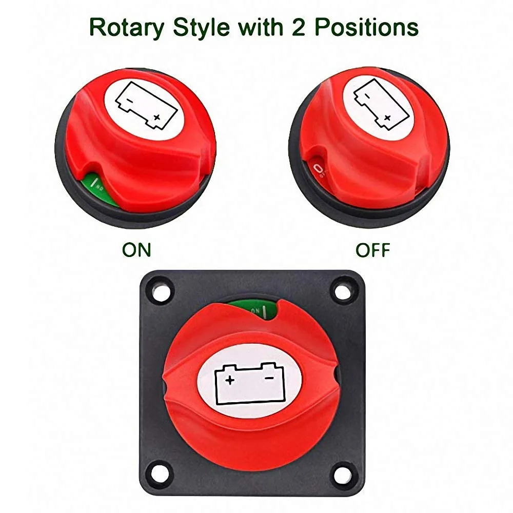 مفتاح فصل رئيسي 12 فولت 600 أم - مراجعة Battery Disconnect Switch Master Cut Off وسعره