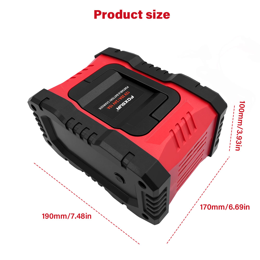 شاحن بطارية جديد للسيارات والد - مراجعة Smart Car Battery Charger 12V 24V 20A وسعره