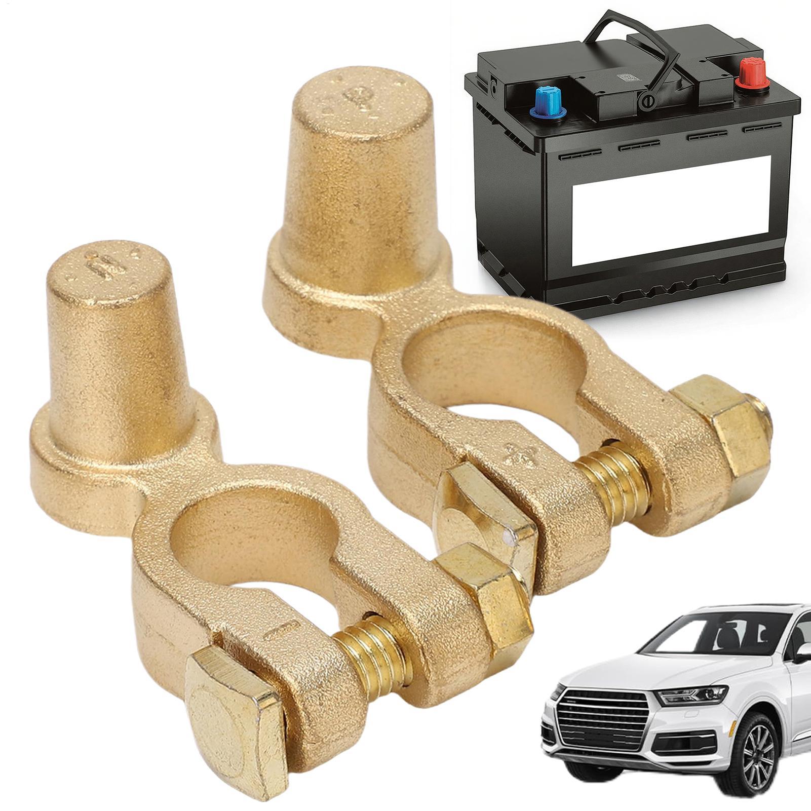 زوج من مشابك طرفية للبطارية، إ - مراجعة Battery Terminal Clamps Quick Release Brass وسعره