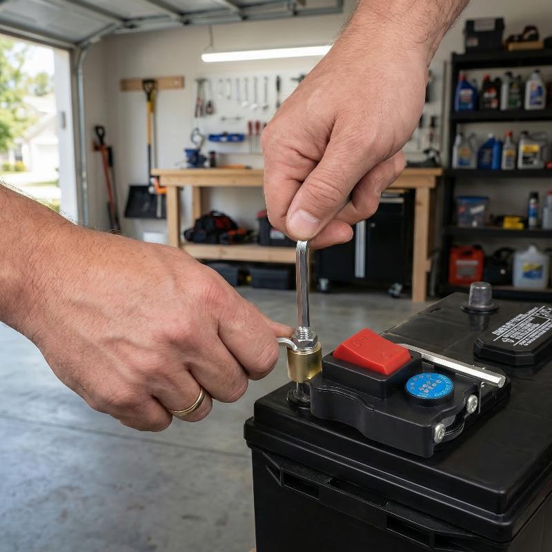مفتاح فصل بطارية السيارة مع شا - مراجعة Battery Disconnect Switch Master Cut Off وسعره