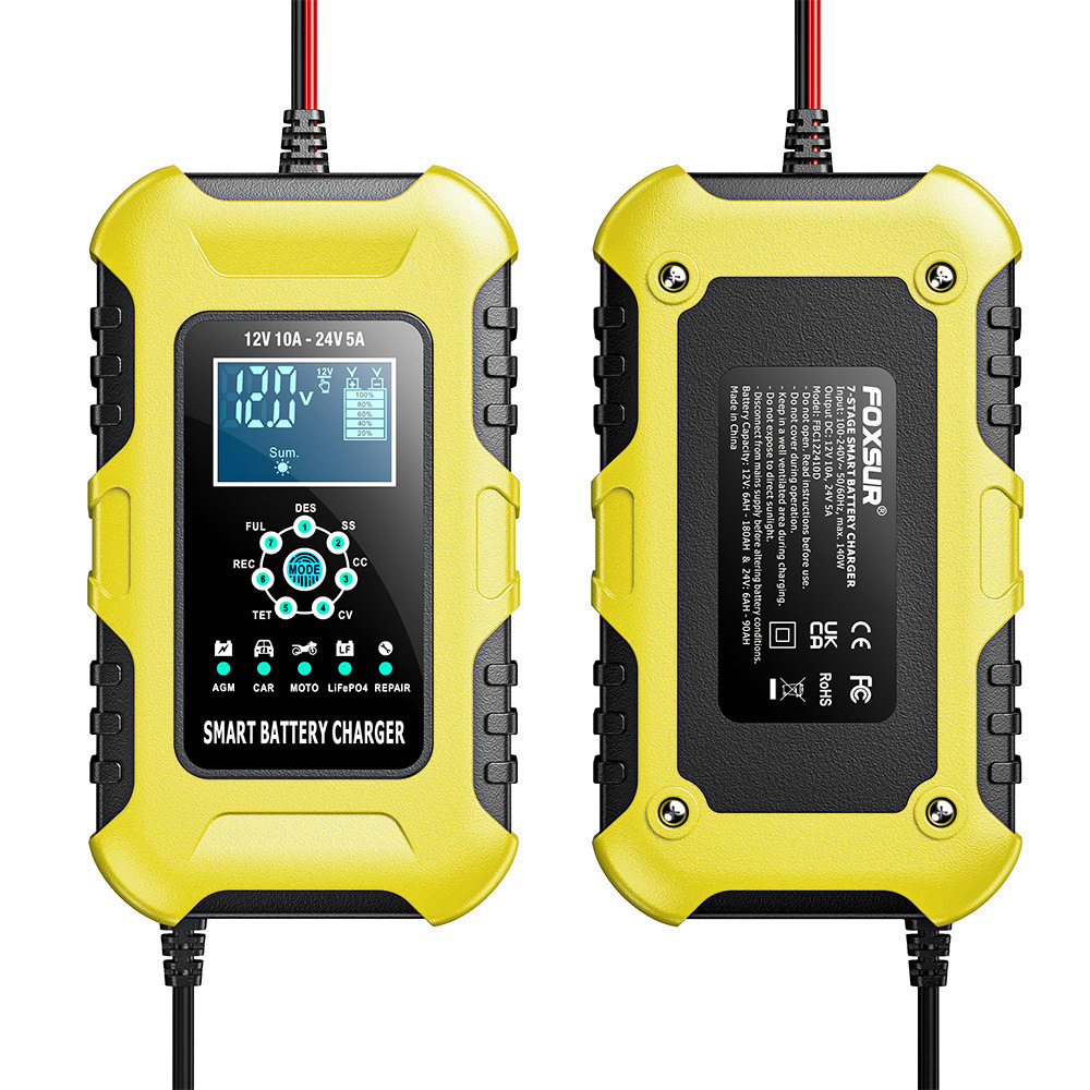 FOXSUR شواحن بطاريات السيارة 1 - مراجعة Car Battery Trickle Charger Maintainer 5A وسعره