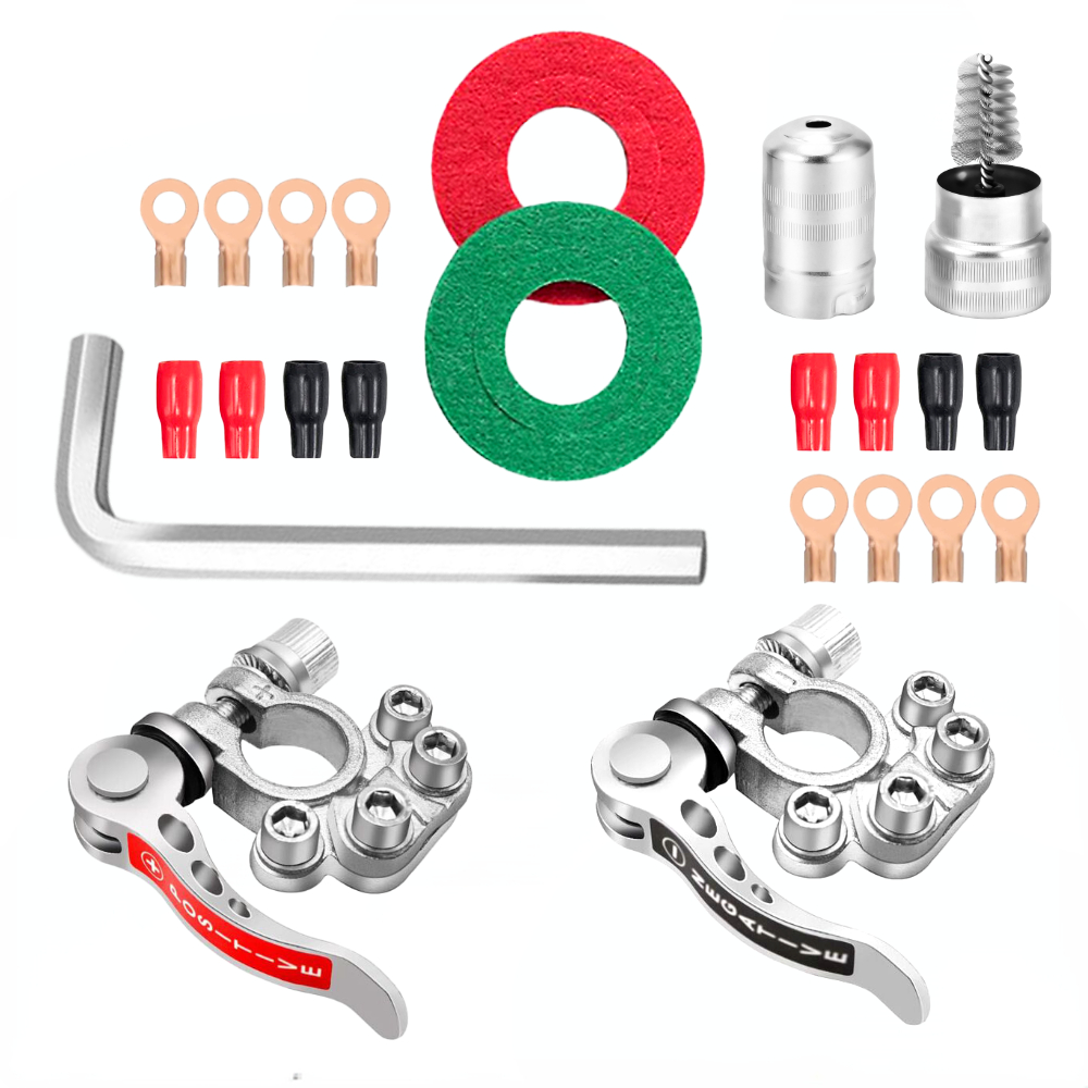 بطارية السيارة الطرفية الإفراج - مراجعة Battery Terminal Clamps Quick Release Brass وسعره