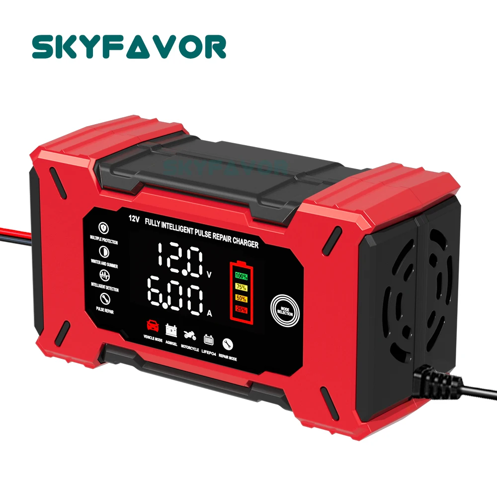 شاحن بطارية ذكي أوتوماتيكي 12  - مراجعة Lifepo4 Battery Charger Smart Automatic وسعره