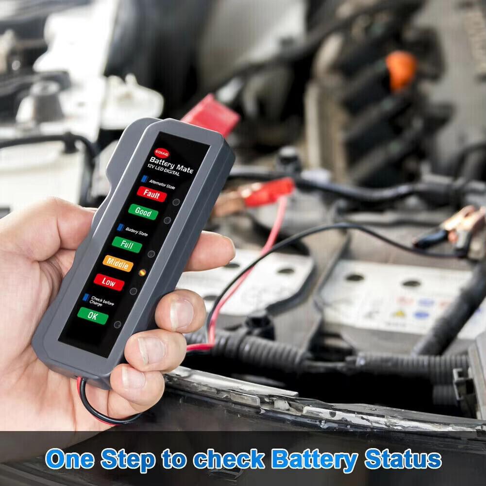 جهاز اختبار بطارية السيارة 12  - مراجعة Alternator Tester Digital Diagnostic Tool وسعره