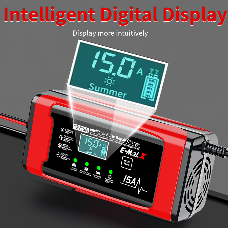 شاحن بطارية ذكي 12 فولت 15 أمب - مراجعة Lifepo4 Battery Charger Smart Automatic وسعره