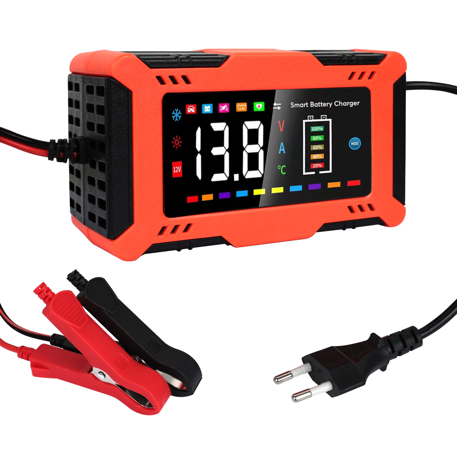 شاحن بطارية سيارة ذكي 12 فولت  - مراجعة Lifepo4 Battery Charger Smart Automatic وسعره