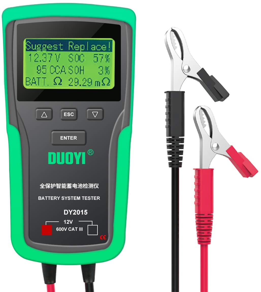 DUOYI DY2015 12 فولت نظام بطار - مراجعة Car Battery Load Tester Digital Cranking وسعره